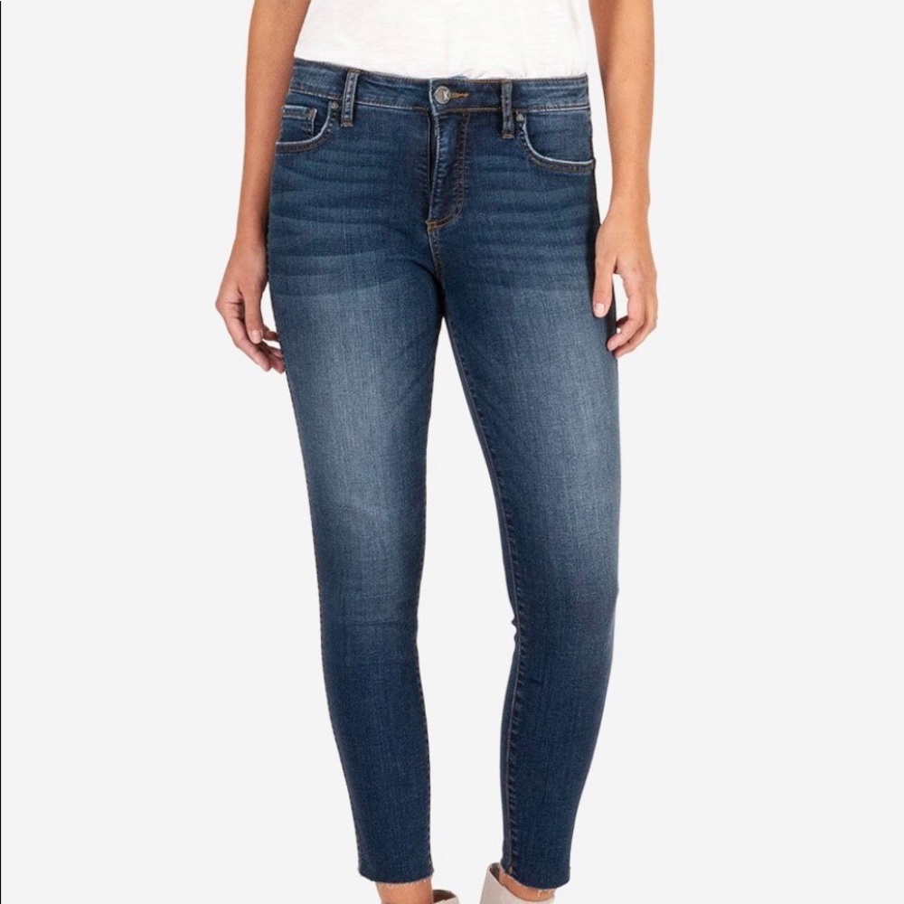 KUT Donna High Rise Fab Ab Ankle Skinny